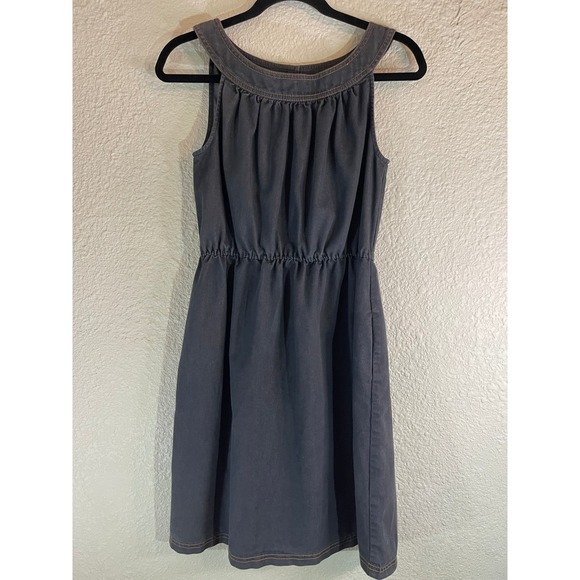 Emma & Michele Denim Sleeveless Dress‎ with Pockets Size 10 - Picture 2 of 6